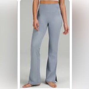 Lululemon Groove High-Rise Split-Hem Flared Pant *Nulu in Chambray, Size 6